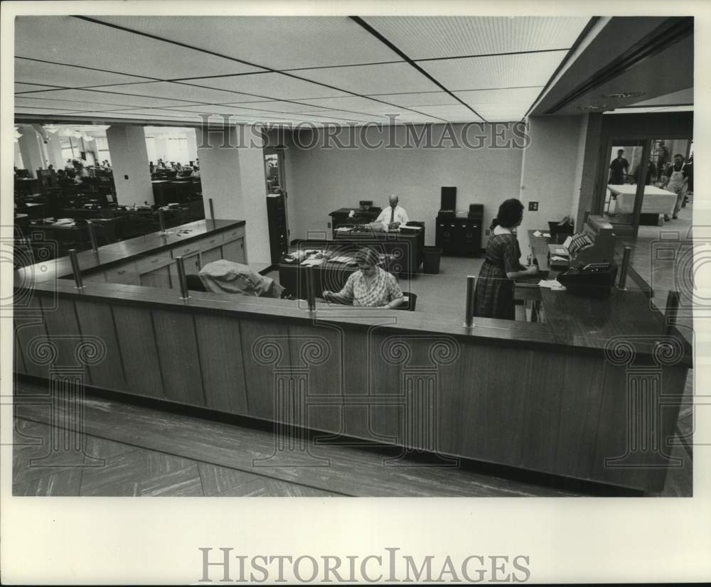 1962, The Milwaukee Journal Computer Services Cashier&#39;s Cage - Historic Images