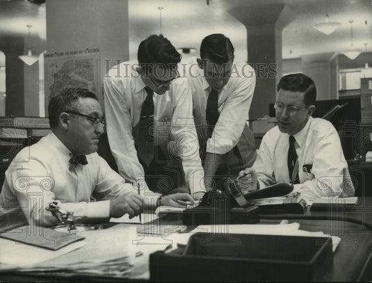 1954, The Milwaukee Journal Circulation Department Employees - Historic Images