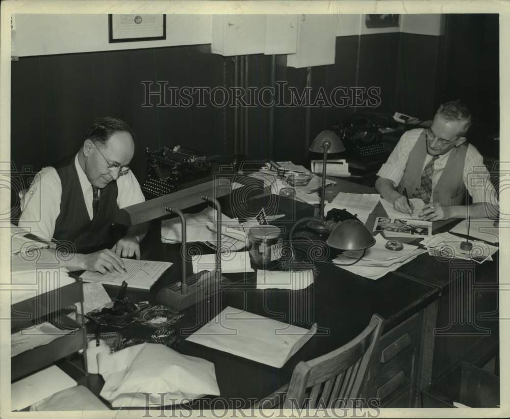 1949, Ray Wiken &amp; J. Mash McCrow of The Milwaukee Sentinel - Historic Images