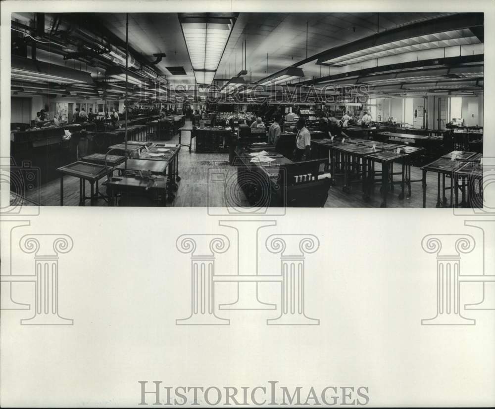 1969, Employees in the Milwaukee Journal Composing Department - Historic Images