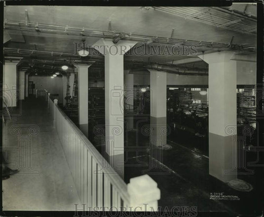 1941, View of the Milwaukee Journal Newspaper Print Press room, WI - Historic Images