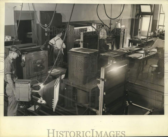1938, Workers in the Milwaukee Journal Plate Making Department, WI - Historic Images