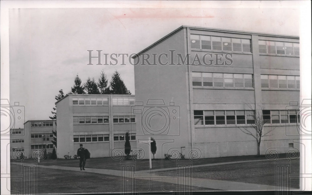 1962 Press Photo Wisconsin men's National Guard barracks,Fort Lewis, Washington- Historic Images