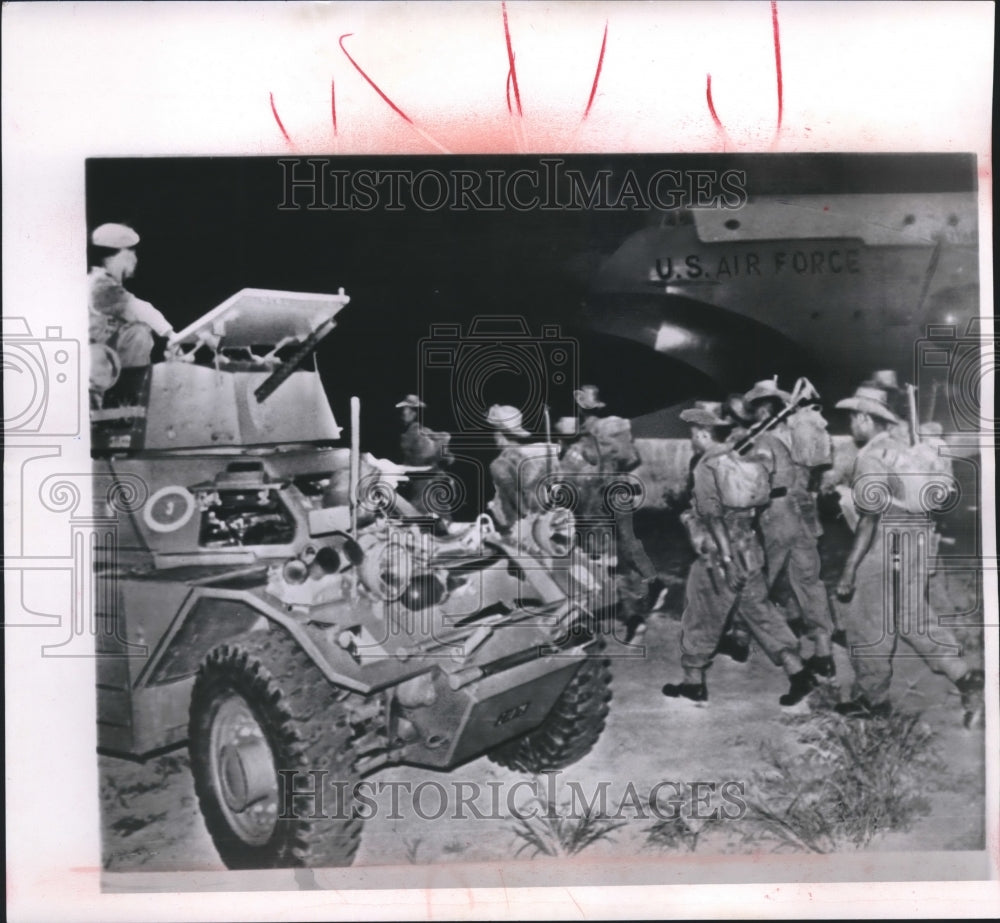 1961 Press Photo United Nations' Troops From India Arrive In Leopoldville, Congo - Historic Images