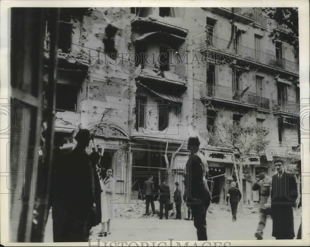 1942 Press Photo World War II - Algiers After Bombing by German Troops - Historic Images