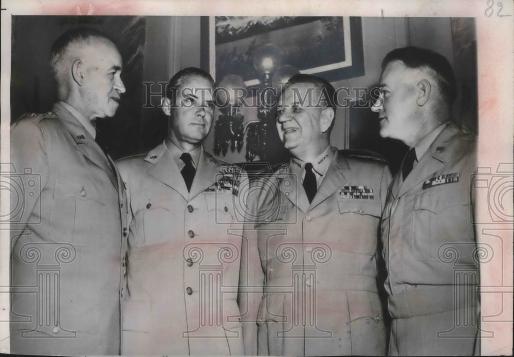 1951 Press Photo Joint chiefs of staff at meeting on armed services - mjm04209 - Historic Images