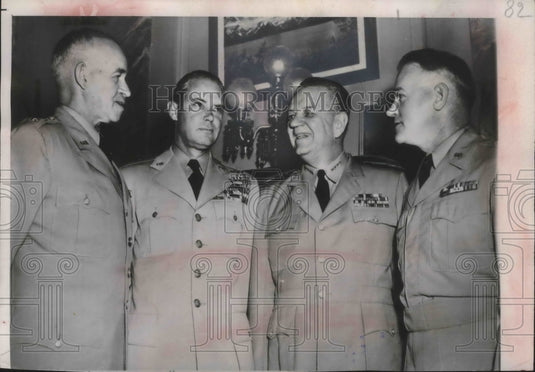 1951 Press Photo Joint chiefs of staff at meeting on armed services - mjm04209 - Historic Images