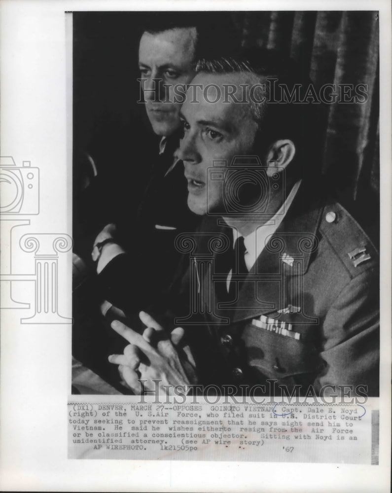 1967 Press Photo Vietnam War - Captain Dale E. Noyd in Court - mjm04532- Historic Images