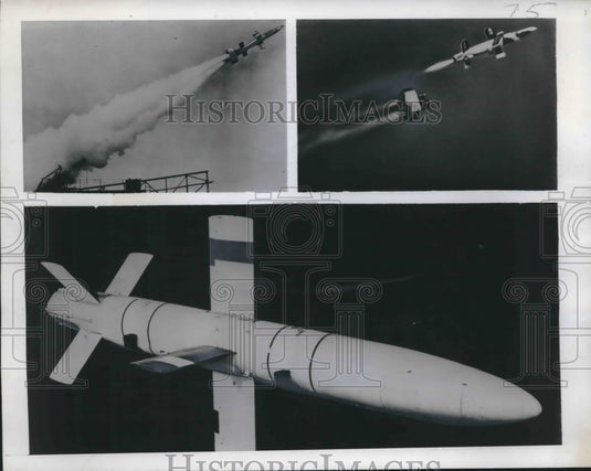 1949 Convair Lark, the Navy's newest guided missile in flight - Historic Images