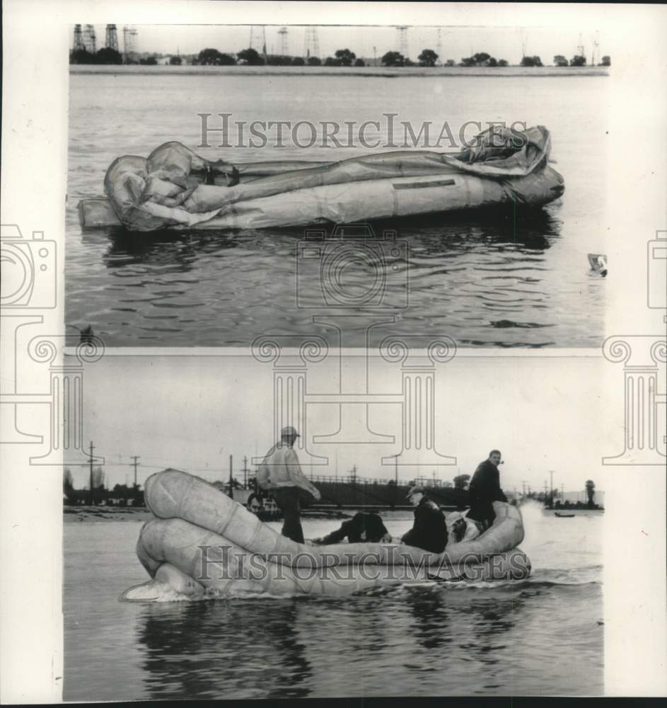 1951 United States Air Force Tests Raft - Historic Images