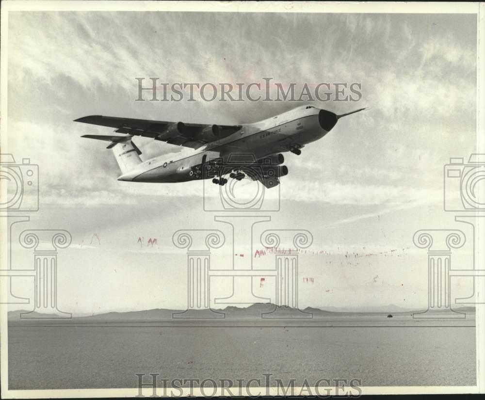 1970 Press Photo United States Air Force C-5 transport plane - Historic Images