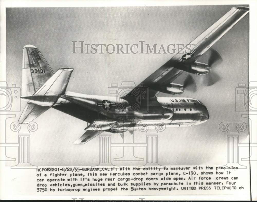1955 U.S. Air Force C-130 Hercules cargo plane - Historic Images