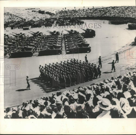 1958 MIlitary Parade In Jerusalem For 10th Anniversary Of Israel-Historic Images