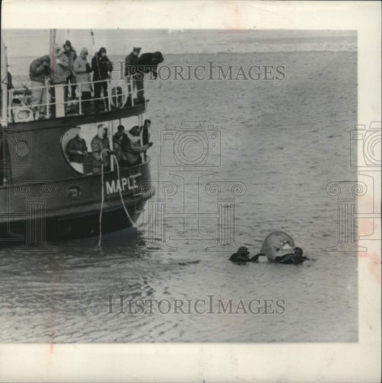 1960 B-58 Bomber, watertight capsule and buoy Maple at Buffalo, NY-Historic Images