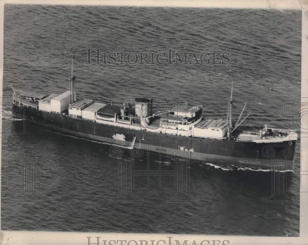 1937 Press Photo  Spanish government freighter Mar Cantabrico at Sea - Historic Images