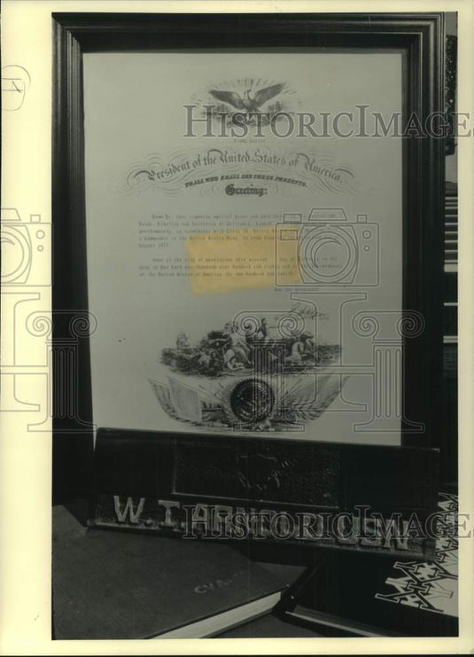 1987 Press Photo Vietnam War - Posthumous Promotion of William Arnold, WIsconsin - Historic Images