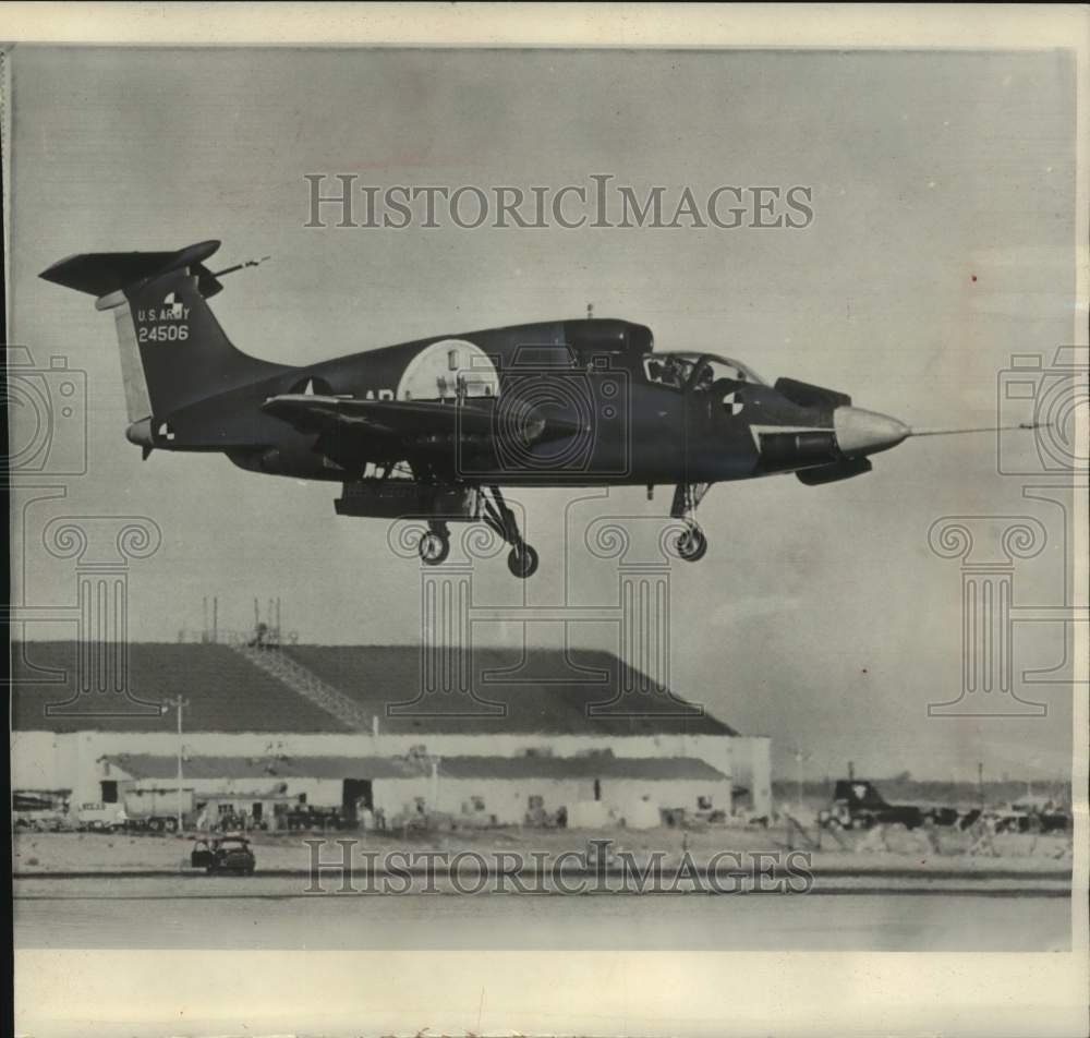 1965 Vertical take-off plane XV-5A, hovers at Edwards Air Force Base-Historic Images