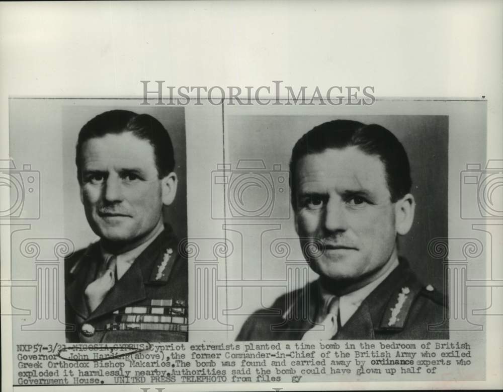 1956 Former Army Commander-in-Chief &amp; British Governor John Harding-Historic Images