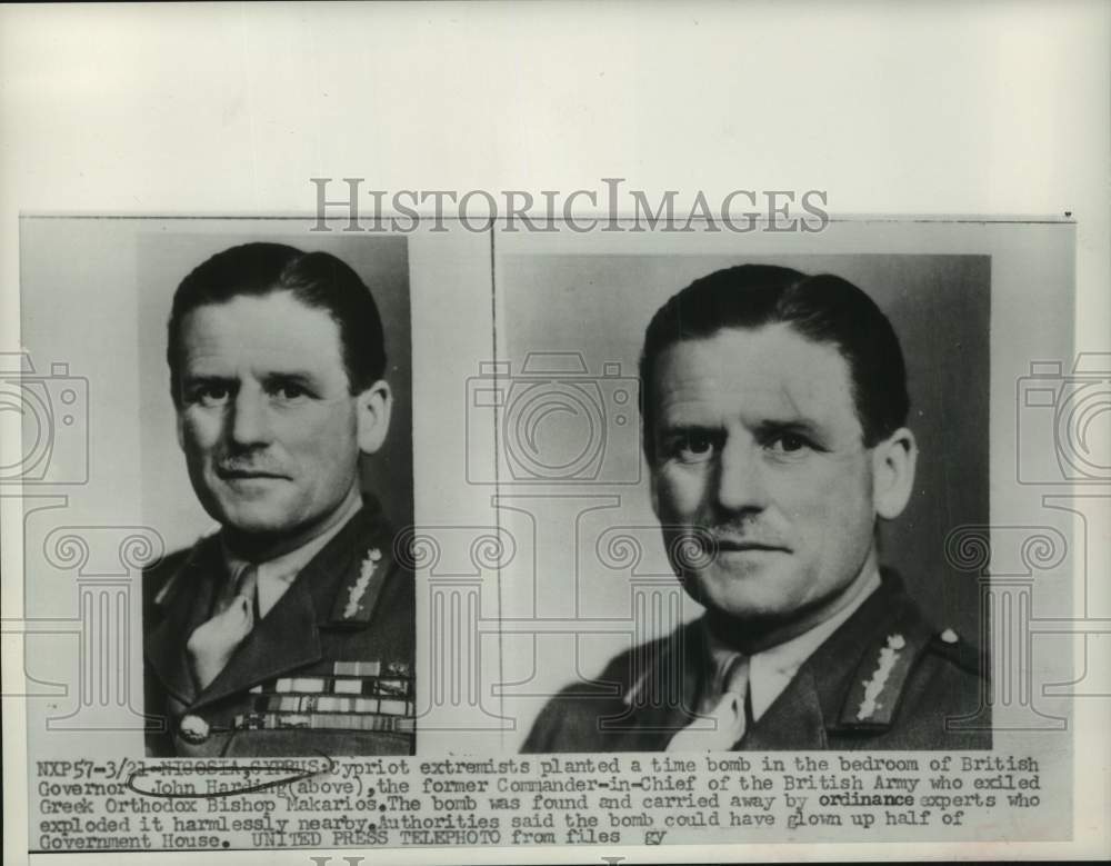 1956 Former Army Commander-in-Chief & British Governor John Harding-Historic Images