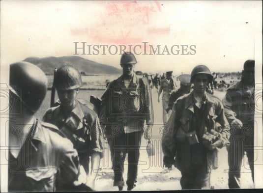 1950 Weary American and South Korean soldiers retreated-Historic Images