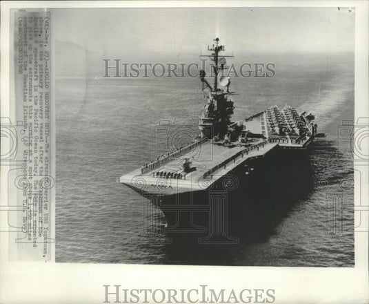 1968 United States Aircraft Carrier USS Yorktown in Pacific Ocean - Historic Images