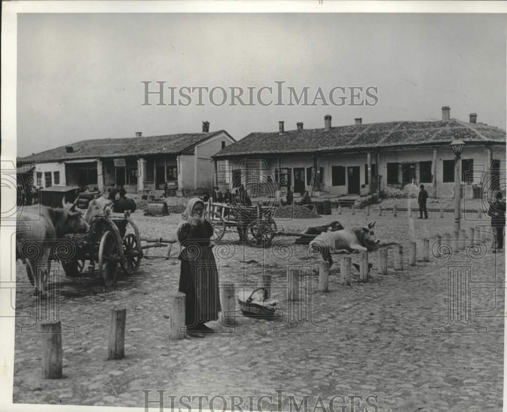 1938 Press Photo Ukrainian village near the Romanian border. - Historic Images
