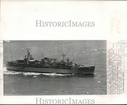 1960 US Navy missile submarine tender Proteus underway - Historic Images
