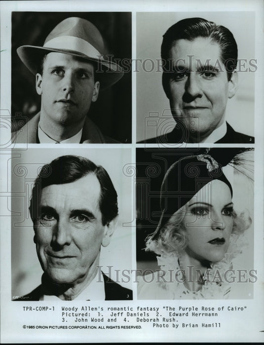 1986, Jeff Daniels, Edward Herrmann, John Wood and Deborah Rush - Historic Images
