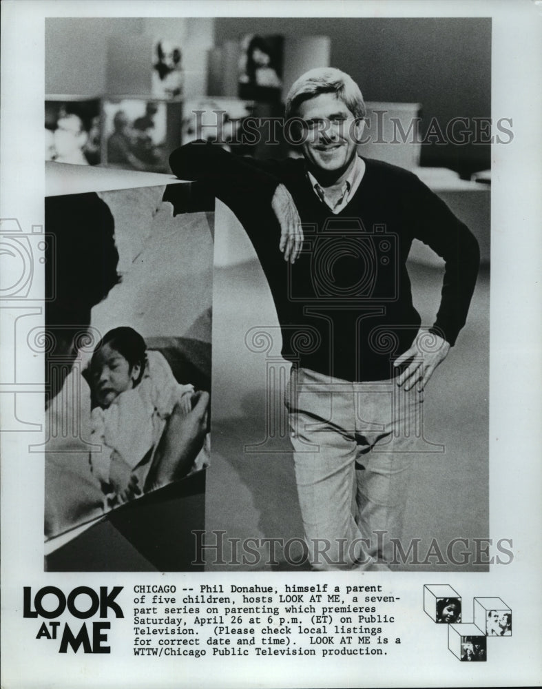 1980 Press Photo Phil Donahue in &quot;Look At Me&quot; - mjp00186-Historic Images