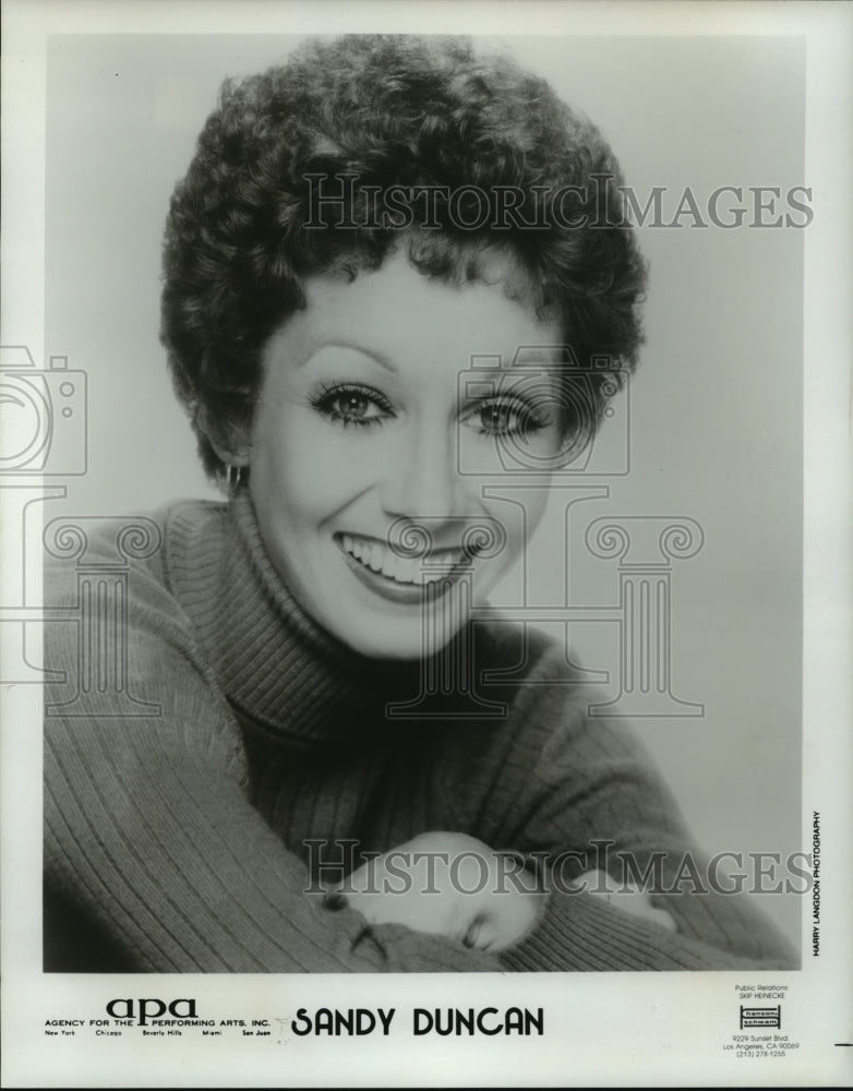 1979 Press Photo Sandy Duncan, Actress and Singer - mjp00263 - Historic Images