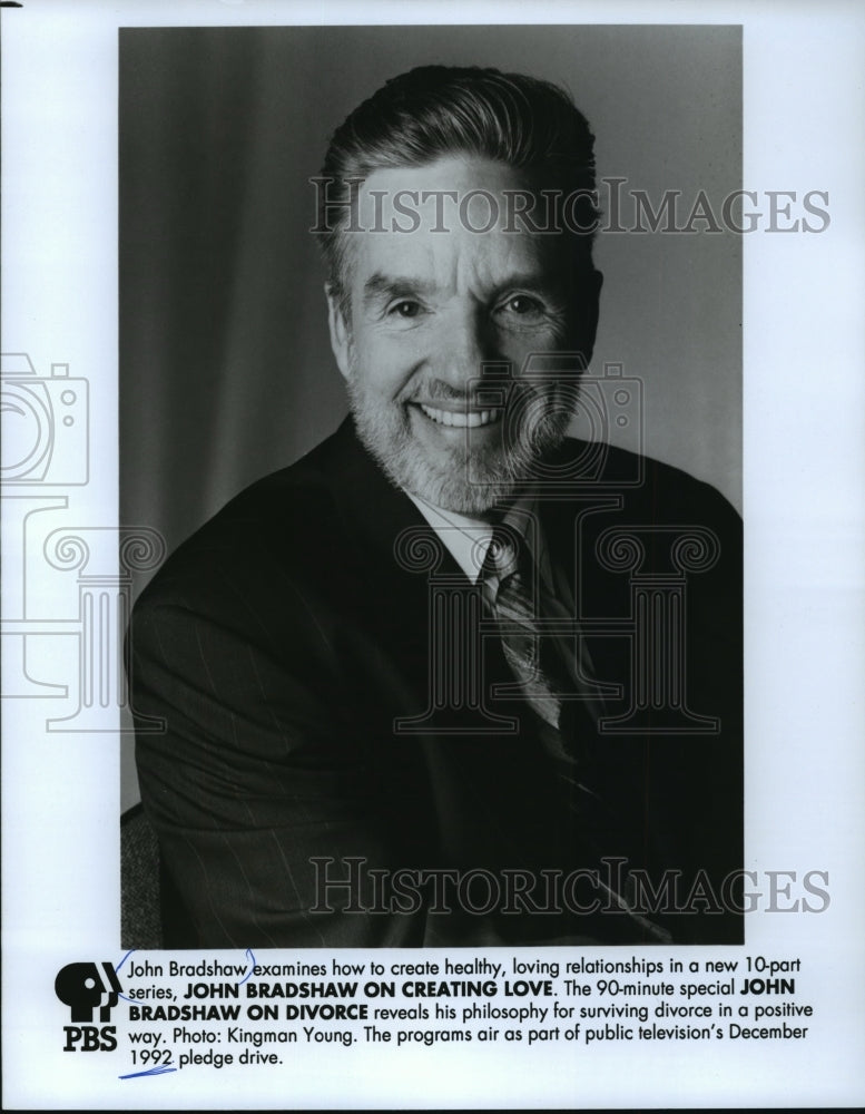 1992 Press Photo John Bradshaw, educator - mjp00437-Historic Images