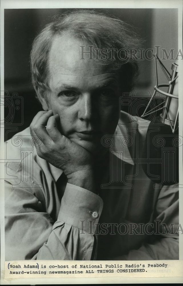 1984 Press Photo Noah Adams, co-host of "All Things Considered" - mjp00456 - Historic Images
