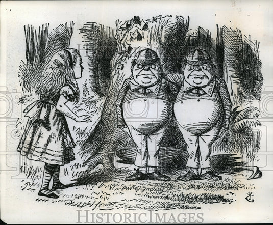 1973 Press Photo The Twins in Alice In Wonderland - mjp00571 - Historic Images
