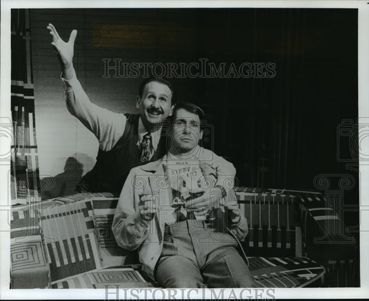 Press Photo Rene Auberjonois and Gregg Edelman in City of Angels - mjp00587-Historic Images