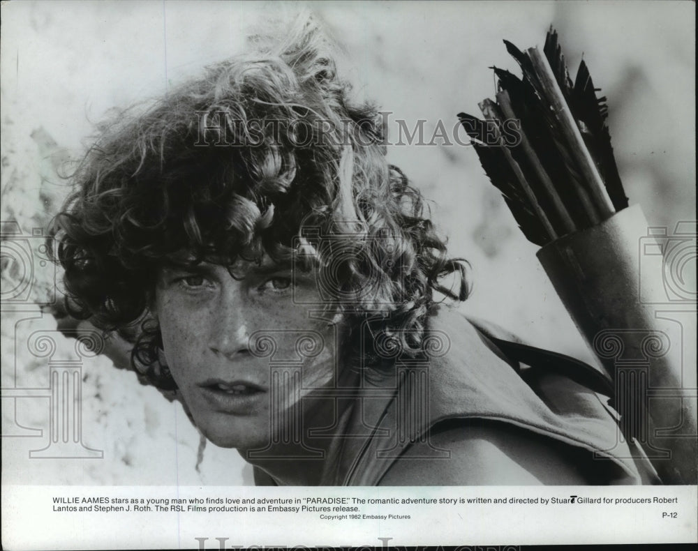 1982 Press Photo Willie Aames stars as David in &quot;Paradise&quot; - mjp00627 - Historic Images