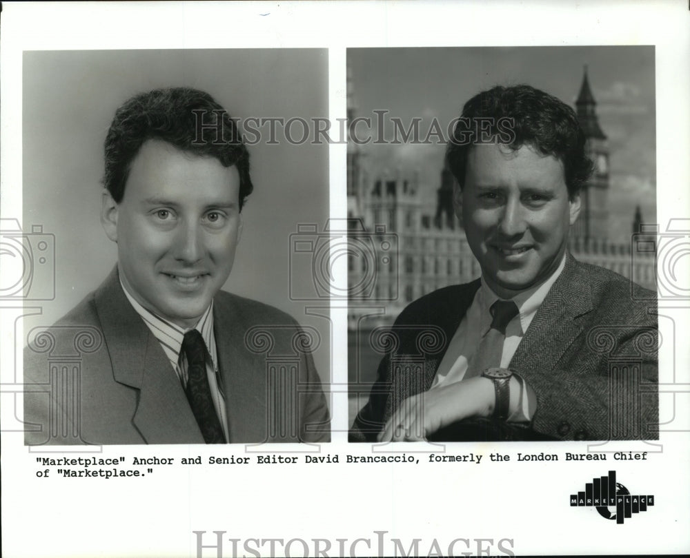 1994 Press Photo &quot;Marketplace&quot; Anchor and Senior Editor David Brancaccio - Historic Images