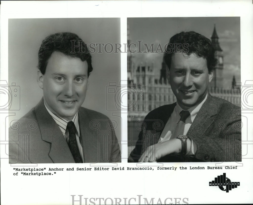 1994 Press Photo "Marketplace" Anchor and Senior Editor David Brancaccio - Historic Images