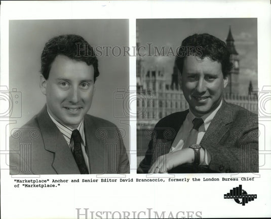 1994 Press Photo "Marketplace" Anchor and Senior Editor David Brancaccio - Historic Images