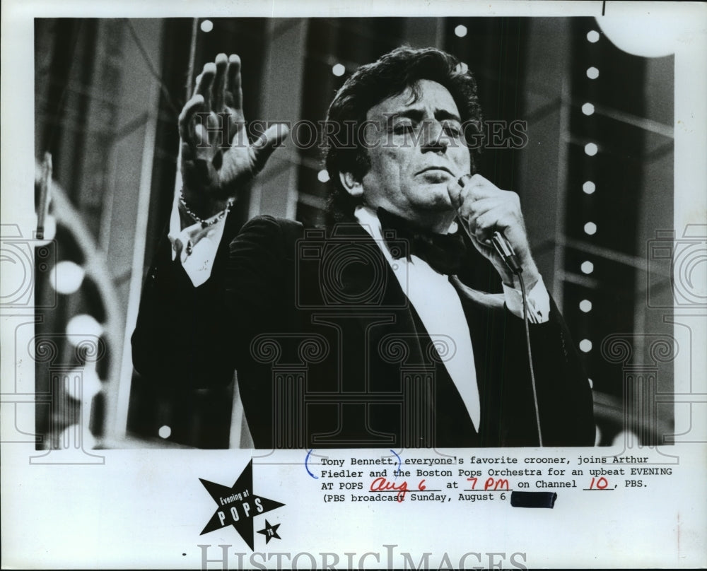 1978 Press Photo Tony Bennett on Evening at Pops - mjp00689 - Historic Images