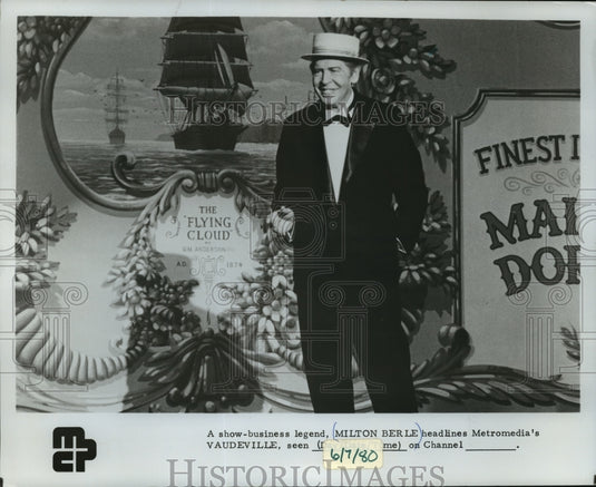 1980 Press Photo Milton Berle Headlines Metromedia's Vaudeville - mjp00715- Historic Images