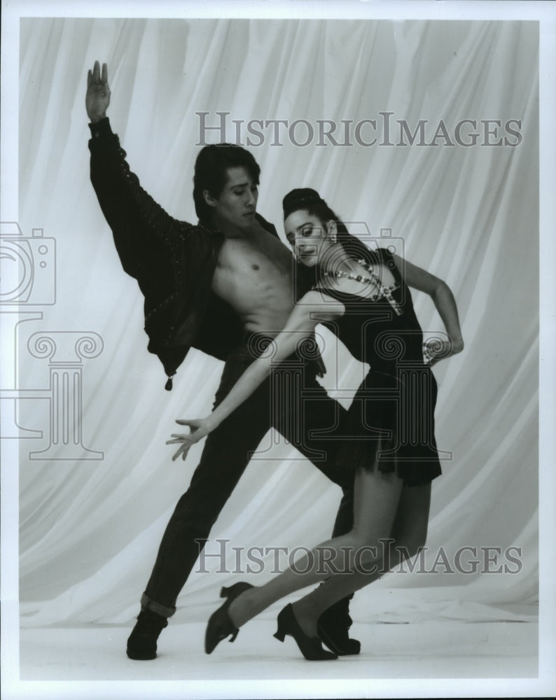 1993 Press Photo Pedro Ruiz and Nacy Turano, Dancers in El Nuevo Mundo - Historic Images