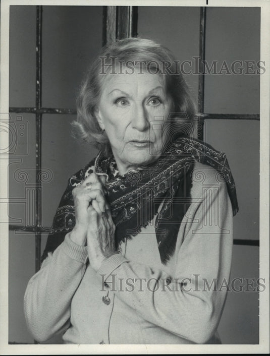 1984 Press Photo Dame Judith Anderson of Santa Barbara - mjp00821 - Historic Images