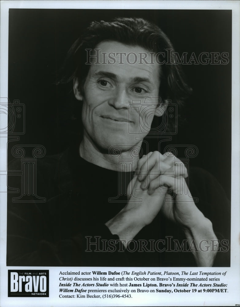 Press Photo Acclaimed actor Willem Dafoe - Historic Images