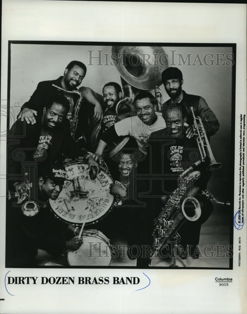 1990 Press Photo Dirty Dozen Brass Band - mjp00989 - Historic Images