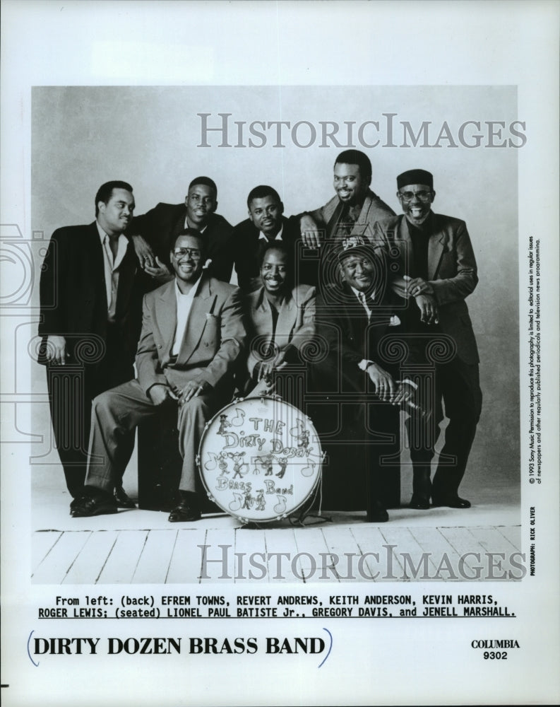 1993, Dirty Dozen Brass Band - mjp00990 - Historic Images
