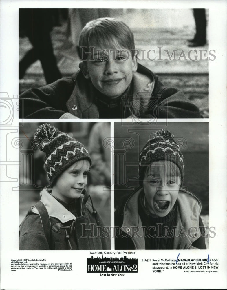 1992, Macaulay Culkin in Home Alone 2: Lost in New York" - mjp01012 - Historic Images