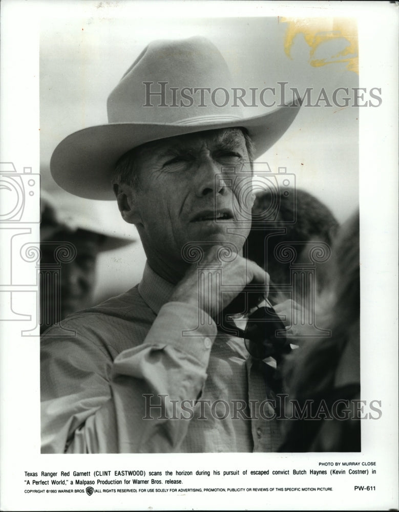 1993 Press Photo Clint Eastwood in A Perfect World - mjp01039 - Historic Images