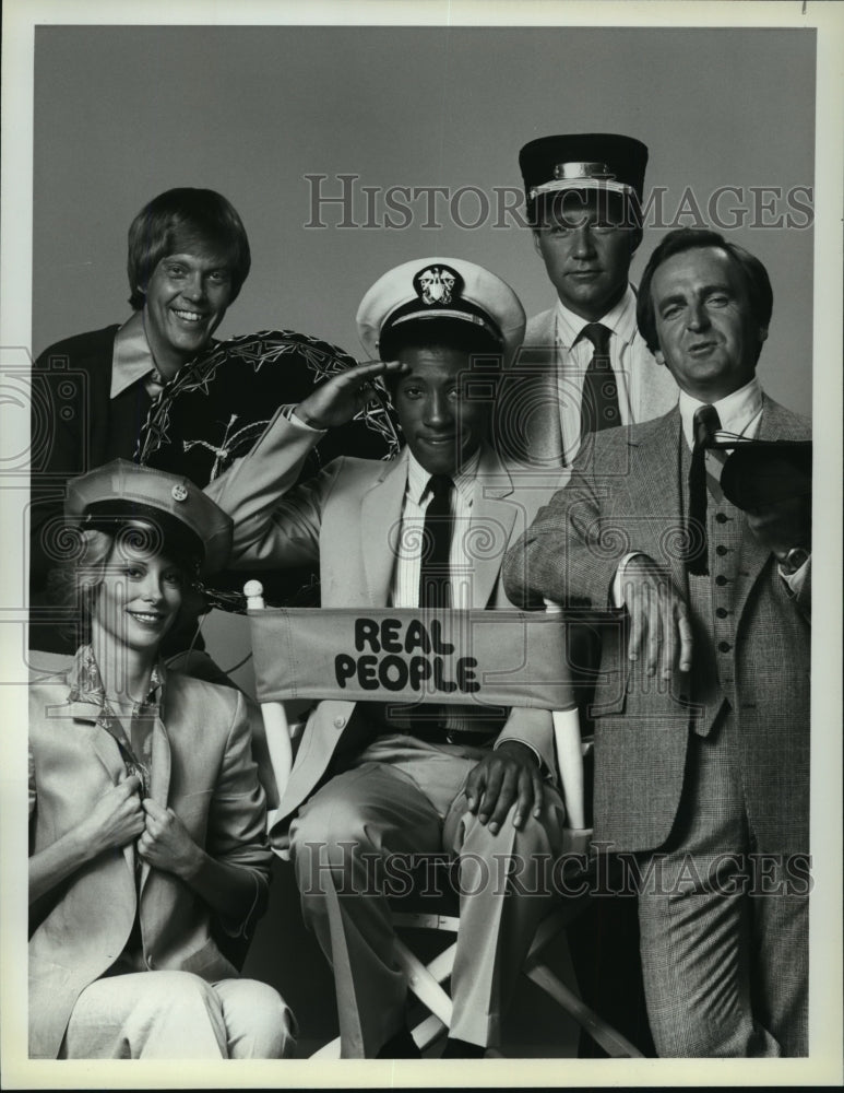 1979, Byron Allen, Sarah Purcell and others in &quot;Real People&quot; - Historic Images