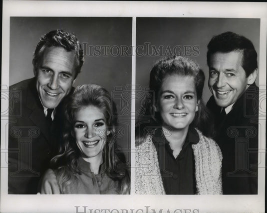 1969 Press Photo Charles Aidman and Joyce Van Patten, stars of CBS' Spoon River-Historic Images