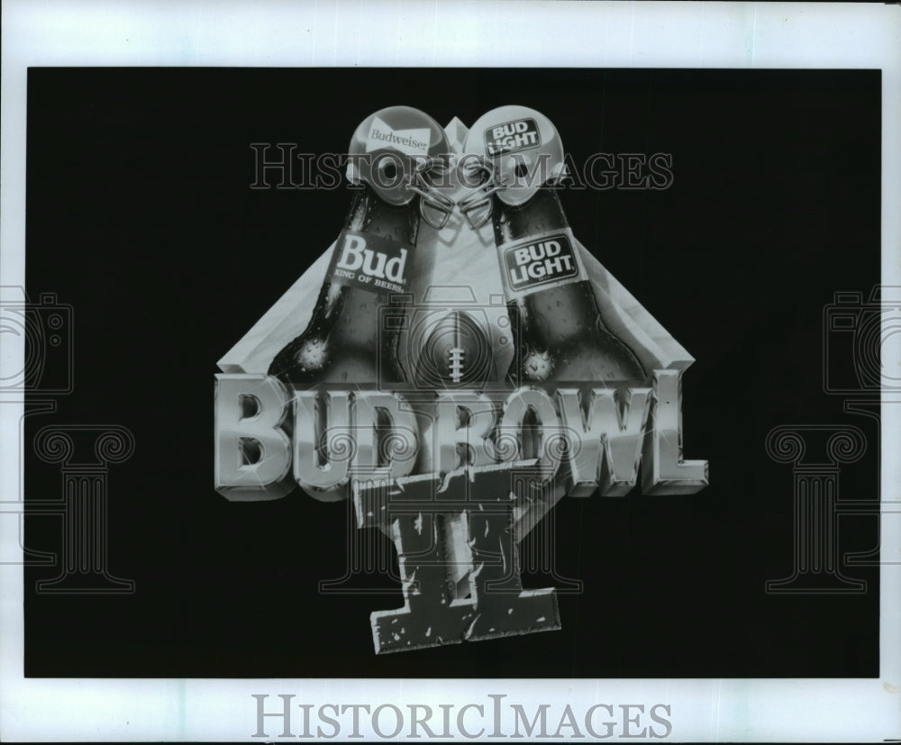 1990 Press Photo Bud Bowl II Commercial by Anheuser Busch - mjp01584- Historic Images